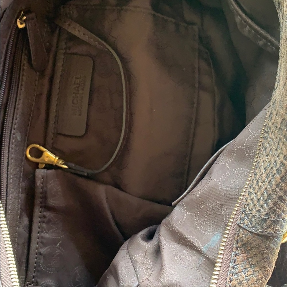 Michael Kors Brown python handbag - Picture 4 of 7